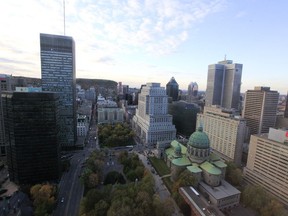 Skyline of Montreal Oct. 10, 2012.