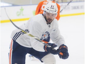 Cooper Marody, 61 who was acquired from Philadelphia on the ice at day two of the Oilers Development camp on June 26, 2018.. Photo by Shaughn Butts / Postmedia