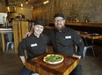 Karuna Goodall, left, and her brother Neil Royale, owners of Die Pie, Alberta's first plant-based pizzeria serving gluten-free, non-dairy pizzas and pastas to the rapidly-growing segment of diners choosing vegan dining options.