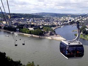 An example of an urban gondola from the Edmonton Transit System Advisory Board report.