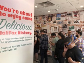 Customers line up at a King of Donair location in Edmonton in a handout photo.They're spicy, they're sweet, and now, they're moving West. Traditionally, the donair wrap -- a beloved Nova Scotia delicacy consisting of a warm pita piled high with spiced meat, donair sauce and other toppings -- has been almost entirely exclusive to the East Coast.