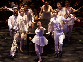 The Cappies Chorus performs the opening number, One from A Chorus Line, during the Cappies Gala held at Citadel Theatre in Edmonton, on Sunday, June 10.