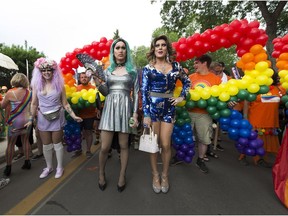 Participants take part in the Edmonton Pride parade on Saturday, June 9, 2018 . Greg  Southam / Postmedia