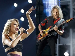 Taylor Swift at Rexall Place, Aug. 4, 2015/ Metallica at Commonwealth Stadium Aug. 16, 2017.