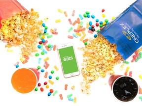 Cineplex Entertainment and Uber Eats launched delivery service for concession snacks Thursday through 60 theatres across the country.