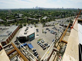 View from top floor of The Village at Westmount, a showpiece seniorís community that will be an integral part of a walkable urban village and neighborhood hub.  (PHOTO BY LARRY WONG/POSTMEDIA)