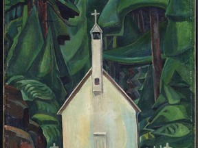 A detail of Emily Carr's Indian Village. The Art Gallery of Ontario has changed the name of the painting to Church At Yuquot Village, which is a mistake, writes Chris Nelson.