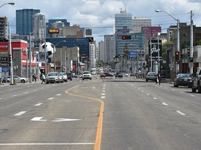 Stony Plain Road in Edmonton, July 4, 2018. Ed Kaiser/Postmedia