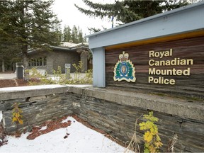 The RCMP detachment in the village of Lake Louise, Alta. The community had Alberta's highest per capita cannabis arrest rate last year thanks to its small population and large number of tourists.