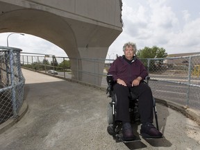 Area resident Roger Breault is worried that someone may be injured while trying to cross the street after West Edmonton Mall demolished a well-used footbridge over 170 Street this month after repairs proved cost prohibitive.