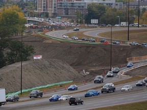 An overhaul of the province's registry system and road test model won't be limited to transportation companies. Alberta Transportation Minister Brian Mason said new rules for registries coming in 2019 will address the province's 'broken' system and will apply to all drivers and classes of licence. Calgary drivers grind to a halt on Deerfoot Trail South in this file photo.