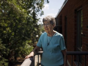 Consecrated virgin, Rose Marie Fowler is pictured in Edmonton Alta., on Wednesday July 18, 2018. Canadian women who have decided to live a life of virginity in the service of God welcome a directive issued by the Vatican, which states that physical virginity is not a prerequisite in order to become a consecrated virgin.