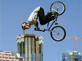 Logan Martin of Australia prepares for the FISE World Series in Edmonton on July 12, 2018.