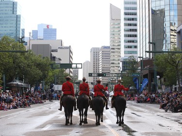 The K-Days parade in downtown Edmonton on July 20, 2018.