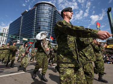 The K-Days parade in downtown Edmonton on July 20, 2018.