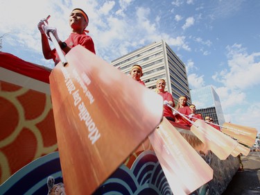 The K-Days parade in downtown Edmonton on July 20, 2018.