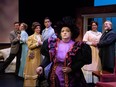 Leona Brausen in a purple dress, centre, plays Lady Bracknell in The Importance of Being Earnest, the latest Teatro La Quindicina production at the Varscona until July 28, 2018.