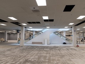 The former Sears space in Bonnie Doon Shopping Centre is currently under construction after being leased by MaKami College for its new campus.