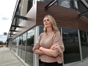 Katy Ingraham, owner of the neighbourhood pub Cartago, has faced repeated challenges opening a patio and deli in this new, medium-density, mixed use building because neighbours are concerned about parking in Forest Heights.