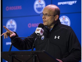 Edmonton Oilers General Manager Peter Chiarelli