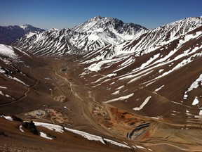 Barrick Gold's Pascua Lama mine — now rebranded as Lama — on the border of Chile and Argentina.