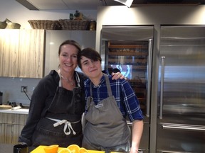 Chefs Kathryn Joel, left, and Doreen Prei are hosting a special burger night at their cooking studio, Get Cooking.