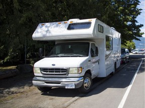 One recent night Mark Rogers counted 34 recreational vehicles parked on city streets within three blocks of his home near Jericho Beach.