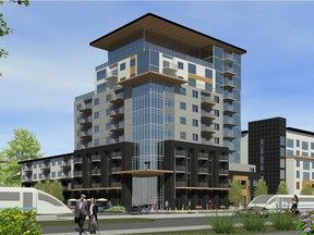 The new plan for Holyrood Gardens includes one 25-storey tower and several low- and mid-rise apartment buildings. The plan was unanimously approved by Edmonton city council on Monday, July 9, 2018.