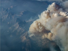 A Calgary-based WestJet co- pilot captured photos of the B.C. wildfires from the air on Wednesday, Aug. 8, 2018 while flying from Calgary to Vancouver.