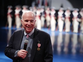 FILE - AUGUST 24, 2018: It was reported in a statement released by his family, Senator John McCain will no longer receive treatment for his brain cancer August 24, 2018.