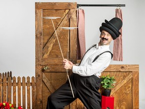 Aytahn Ross is The Great Balanzo, and will perform an indoor version of his circus act at a family-friendly 2018 Edmonton Fringe Festival show.