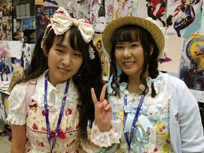 Megan, left, and Doan Hoang at Animethon 25, held at the Shaw Conference Centre on Aug. 10, 2018. Canada's longest-running anime convention, which started in 1994, continues all weekend. Anime refers specifically to animation from Japan or as a Japanese-disseminated animation style often characterized by colourful graphics, vibrant characters and fantastical themes.