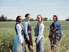 Jameela McNeil, Laura Raboud and Emma Wilmott and Kayla Gorman appear in Bountiful at the Edmonton International Fringe Festival. Submitted