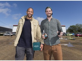 Token Naturals', Keenan Pascal, Co-Founder and Chief Executive Officer and Cameron O'Neil, Co-Founder and Chief Innovation Officer,on Monday, Aug. 13, 2018 in Edmonton.