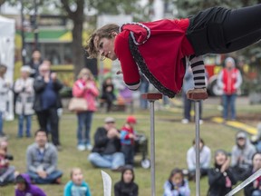 The Cate Great Show performs on the ATB stage at the Edmonton International Fringe Theatre Festival in Old Strathcona on Friday, August 24, 2018.