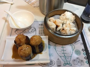 Hong Kong's Dim Dim Sum's seafood-stuffed eggplant managed to be the perfect combination of squidgy, yet crisp, says Emma Graney.