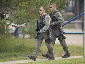 Edmonton police officers were called to the Minchau School area near 3615 Mill Woods Road around 11:20 a.m. on Tuesday, August 14 2018.