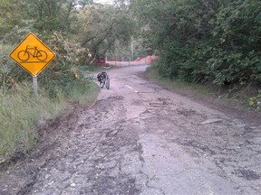 City officials say the developer will be required to pay for damage to a bike path in Mill Creek.