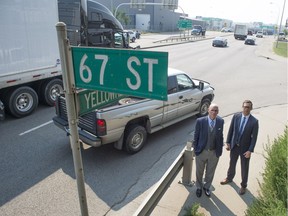 Lawyers Donald Mallon and Paul Barrette are challenging a City of Edmonton decision not to release information on what businesses and property owners it expects will be impacted by the Yellowhead Trail freeway project. The lawyers want to help property owners understand their rights.