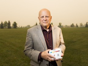 Richard Dixon, adjunct professor with the Alberta School of Business at the University of Alberta, has developed what he says is the first guide in North America to exercising under smoky skies, taken on Wednesday, Aug. 15, 2018 in Edmonton.