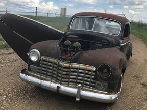 Two Hills RCMP are asking the public’s assistance in identifying the owner of a rare older vehicle that was found abandoned near an oil lease site in Lamont County.