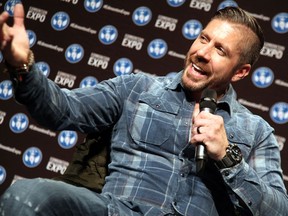 Ray Park, who played Darth Maul in The Phantom Menace, doing the Vader reach at Edmonton Expo 2018.