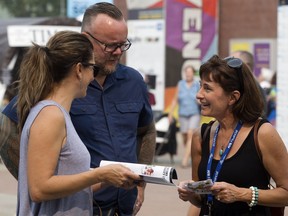 Liane Faulder promotes her play Walk at the Edmonton International Fringe Theatre Festival.