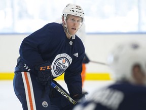 Tyler Benson on Day three of the Edmonton Oilers Development camp at the Community Rink in Rogers Place on June 27, 2018..