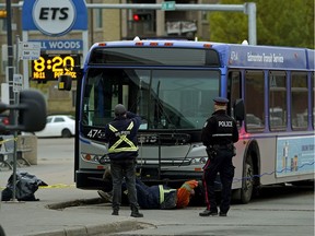An Edmonton Transit bus driver was stabbed by a youth at the Mill Woods Transit Centre early Wednesday morning, Sept. 26, 2018. The bus driver was taken to hospital and released later that day.