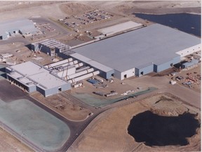 Aerial view of Edmonton's new $100-million co-composter plant. File photo