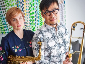 Tara Davidson and William Carn bring the Carn Davidson 5+4 to open the new jazz season at the Yardbird Suite on Friday, Sept. 21.