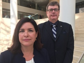 Lawyer Jamie Pytel, left, was appointed Edmonton's first integrity commissioner and lawyer and former MP Brent Rathgeber was appointed council's first ethics adviser on Wednesday, Sept. 5, 2018.