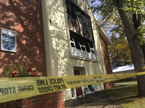 A suspicious fire broke out at Highlands United Church at 11305 64 St. on Sept. 14, 2018. The fire followed a break and enter at the church.