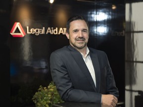 Legal Aid Alberta president and CEO John Panusa, shown on Aug. 31, 2018, said the introduction of Legal Aid duty counsel at bail hearings across the province will level the playing field following earlier funding that allowed Crown attorneys to take over the role of prosecutors from police.